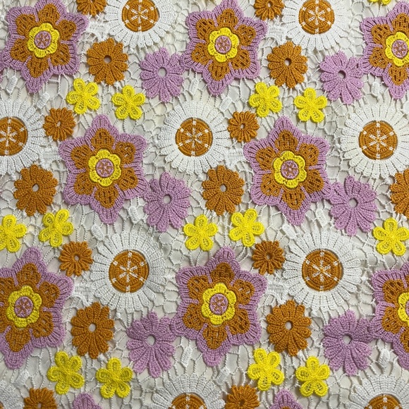 Zara Women’s Crochet Floral Midi Dress (Vogue’s Choice) - Size M - Picture 8 of 14